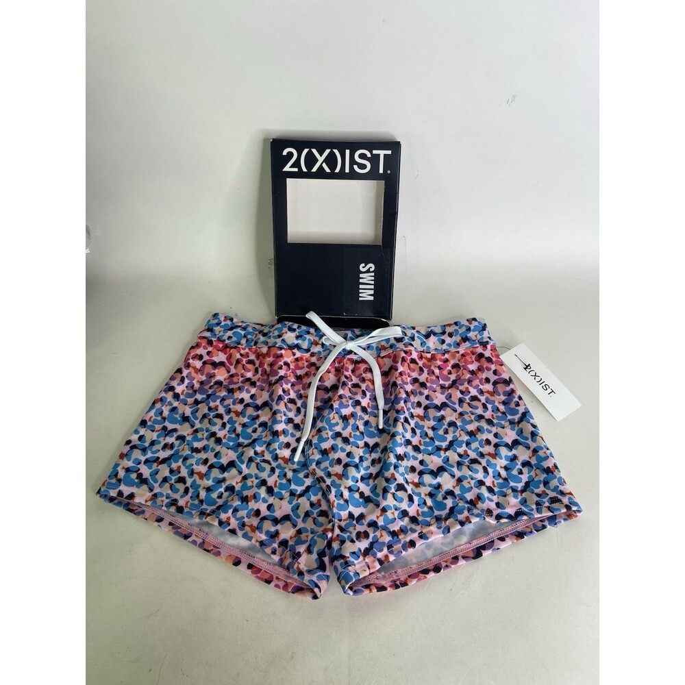 2XIST Essentials Cabo Swim Trunks Swimwear Bottoms Ombre Leopard Mens Size S